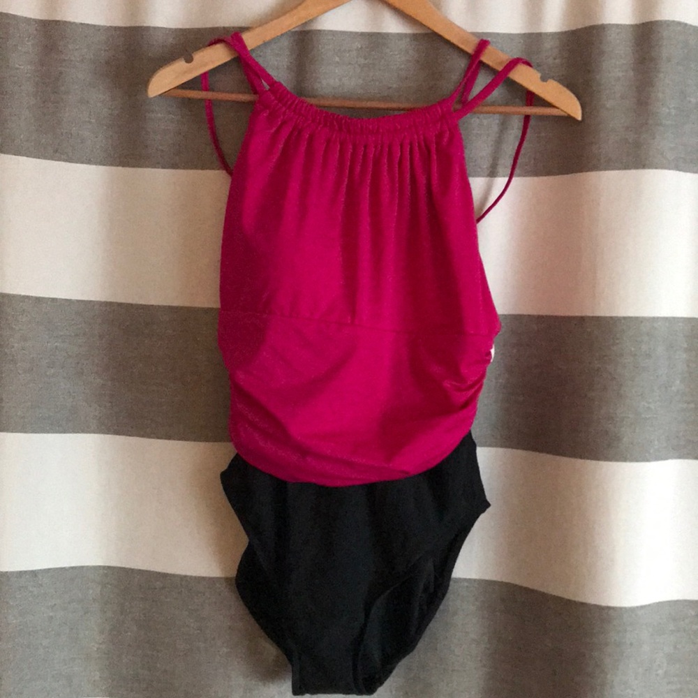 Flattering one piece swimsuit